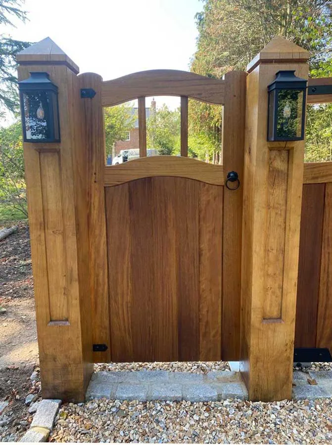 Iroko Pedestrian Gate — Buxted