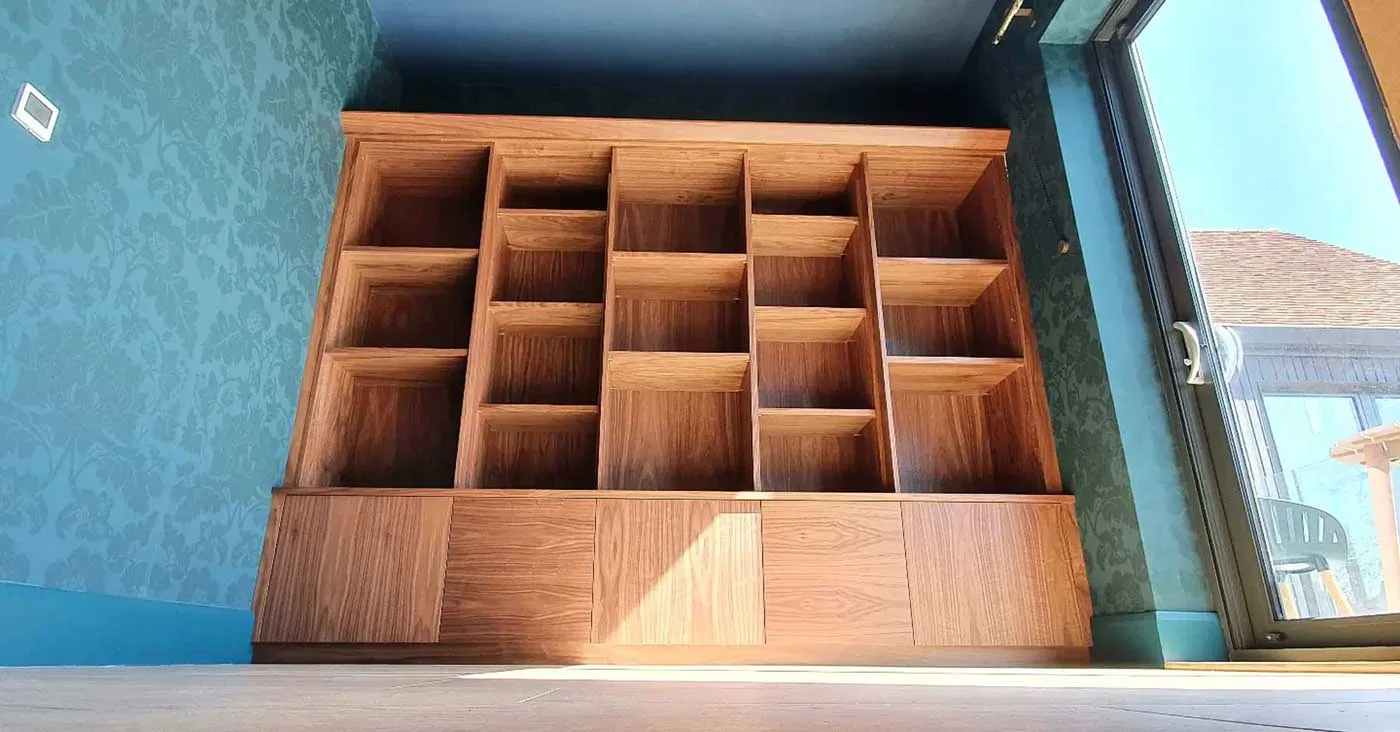 Walnut Bookcase — Crowborough